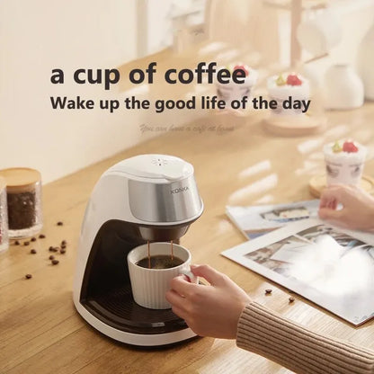 Vivolux | KONKA Kaffeemaschine 2 in 1, Tee- und Kaffeepulver, mehrere Tropfen, Cafeteria, schnelles Aufheizen, Büro und Zuhause, 220 V, einfache Bedienung
