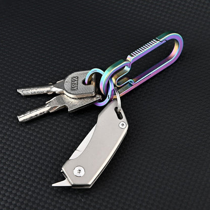 Vivolux | Titan-Titanlegierung Tasche Schlüsselanhänger Knife