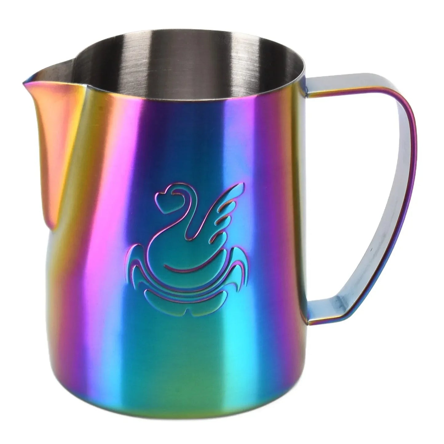 Vivolux | 600ml Edelstahl-Kaffeekanne Milchaufschäumer Tasse Sahnebereiter Espresso Latte Art Werkzeug Eleganter Schwan