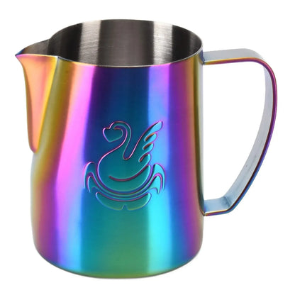 Vivolux | 600ml Edelstahl-Kaffeekanne Milchaufschäumer Tasse Sahnebereiter Espresso Latte Art Werkzeug Eleganter Schwan