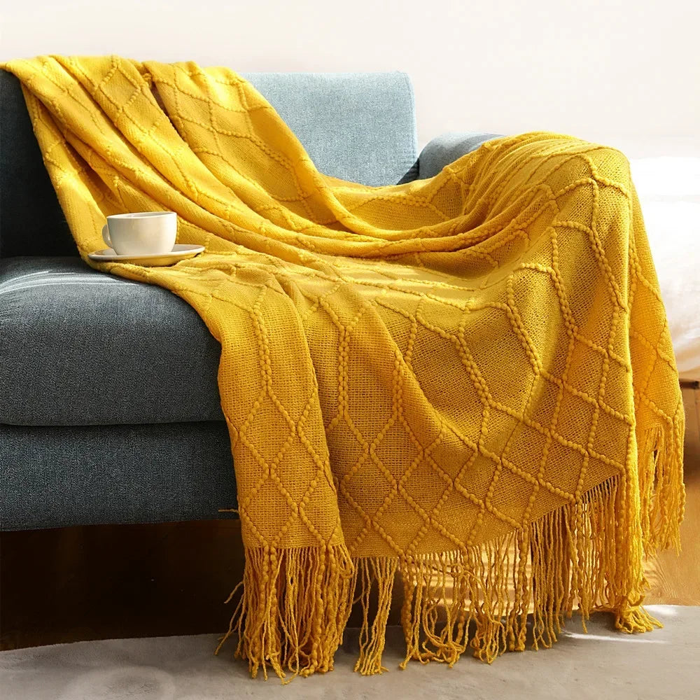 Vivolux | Nordic Style Dick Gestrickte Decke