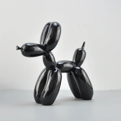 Vivolux | Nordic Ballon Hund Skulptur Harz Tier Ornament Kunst Skulpturen und Figuren Handwerk Hause Dekoration Zimmer Desktop Zubehör