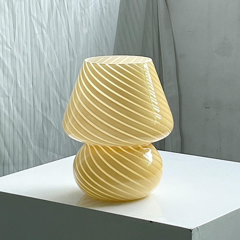 Vivolux | LED-Schreibtischlampe in Pilzform aus Glas