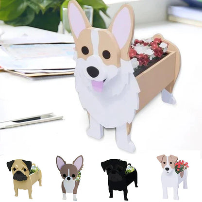 Vivolux | Blumentopf - Pawsome - Hundepflanzgefäß - Verschiedene Rassen