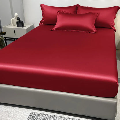 Vivolux | SatinDreams Luxus Spannbettlaken | Seidiges Satin-Bettlaken | Atmungsaktiv & Kühlend | Knitterfrei | Pflegeleicht