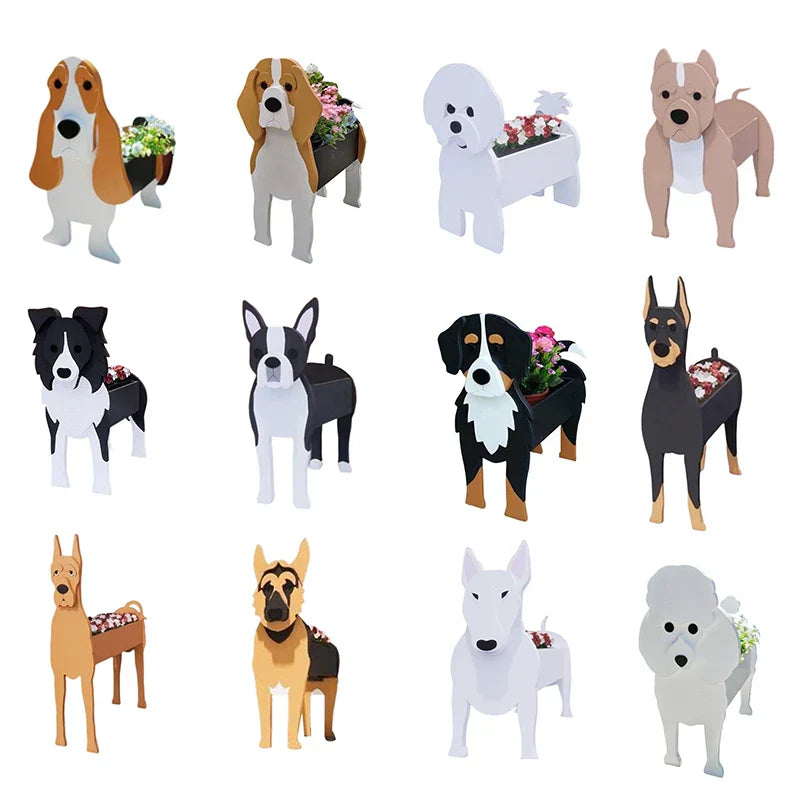 Vivolux | Blumentopf - Pawsome - Hundepflanzgefäß - Verschiedene Rassen