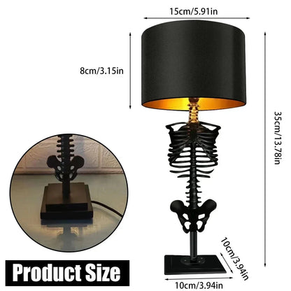 Vivolux | Schädel Tisch Lampe Skelett Horror 3D Statue Kreative Party Ornament Prop Halloween Dekoration Atmosphäre Lampe Nachtlicht