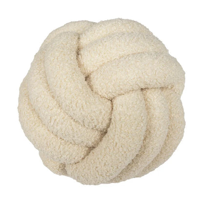 Vivolux | Gooi Kissen - Cozy - Handgeknoteter Ball - Lammfell