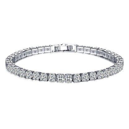 Vivolux | Tennis-Armband – Glänzen Sie mit Attitüde: Eleganz aus Sterlingsilber und Hip-Hop-Flair!