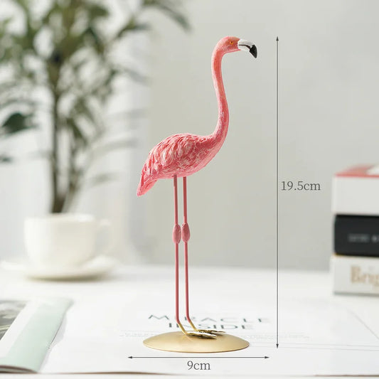 Vivolux | Nordic Flamingo Figurine Figure Statue Sculpture Living Room Office Wedding Party Ornaments Home Decor Decoration Accessories