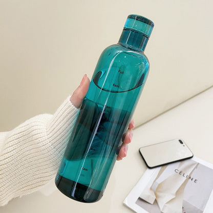 Vivolux | Zeit-Skalen hitzebeständige Glas Wasserflasche