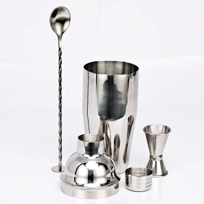 Vivolux | 550 ml/750 ml Edelstahl Cocktail Shaker Mixer Trinken Barkeeper Set Bars Set Werkzeuge Mit Wein Regal Ständer Werkzeug für Geburtstag Geschenk