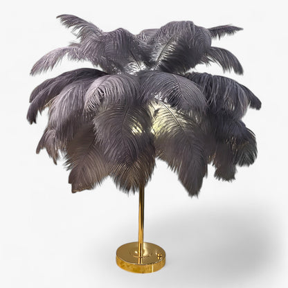 Vivolux | FeatherGlow | Tischlampe mit Touch-Control - LED mit Federn für Hochzeiten und Raumdekoration