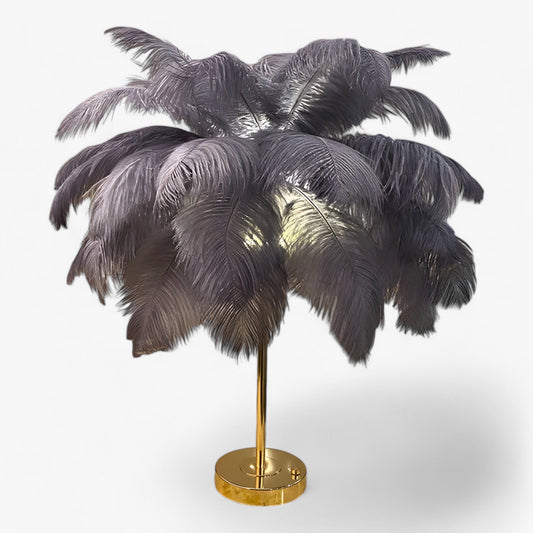Vivolux | FeatherGlow | Tischlampe mit Touch-Control - LED mit Federn für Hochzeiten und Raumdekoration