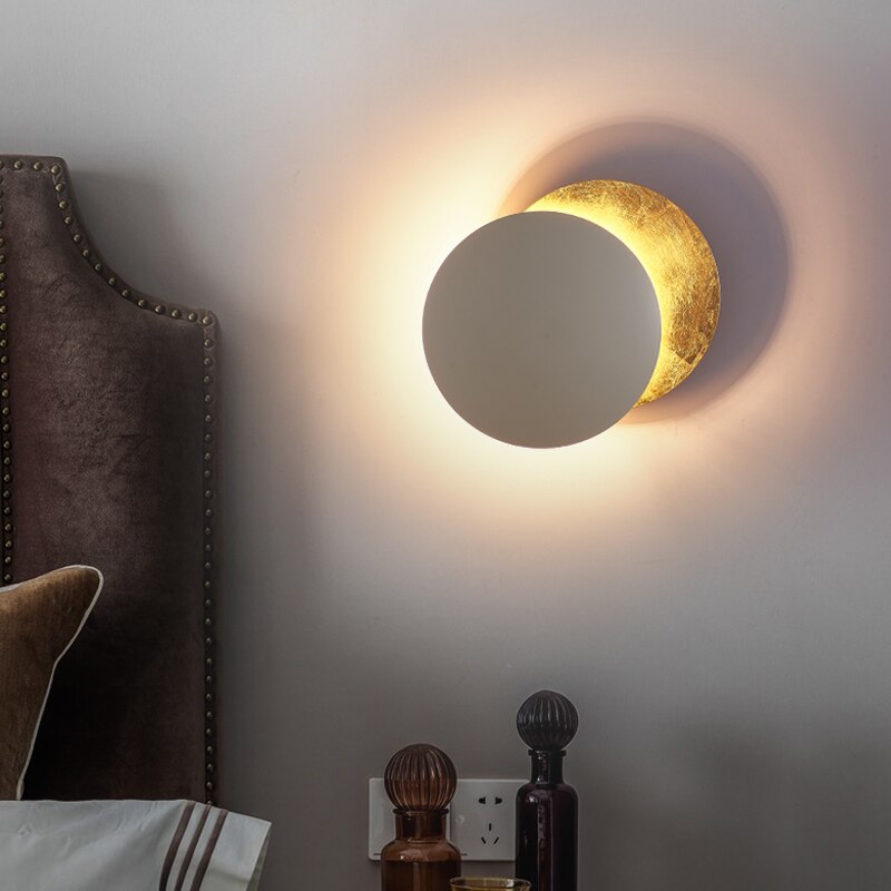Vivolux | SolGlow Sonnenfinsternis LED-Wandleuchte | Modernes Stimmungslicht | Elegante Wandlampe für Wohnzimmer & Schlafzimmer