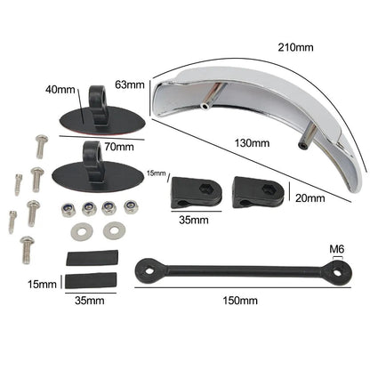 VIvolux | 180 Grad Motorrad Toter Winkel Spiegel