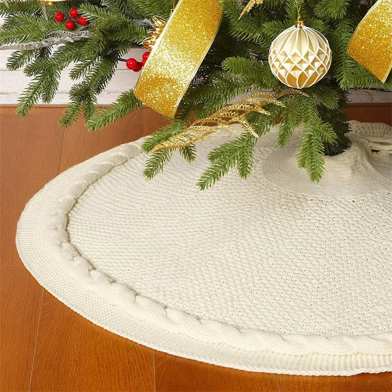 Weihnachtsbaumrock gestrickt