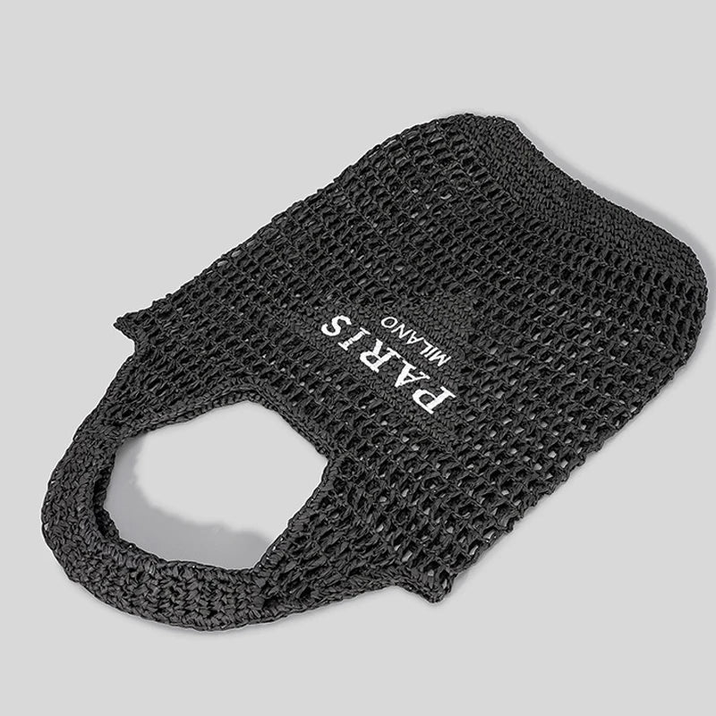 Vivolux | Netzstrohstrick-Strandtasche