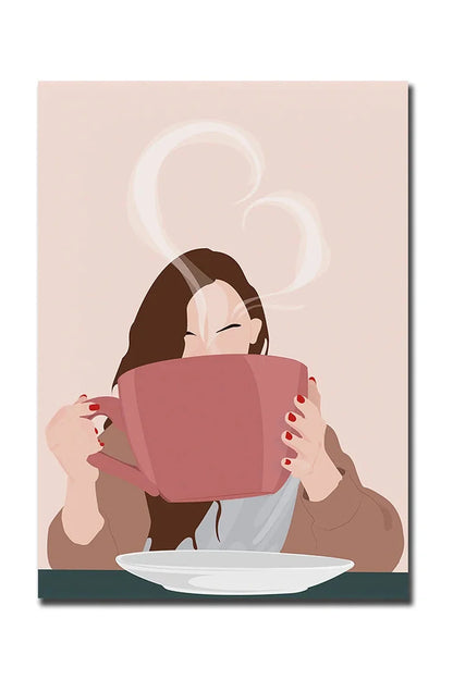 Vivolux | Guten Morgen Kaffee Leinwand Poster