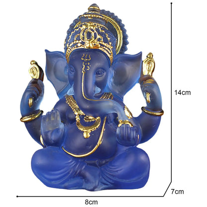 Vivolux | Seltene farbige semi-transparente Ganesh-Statuen für Glück in Ihrem Zuhause