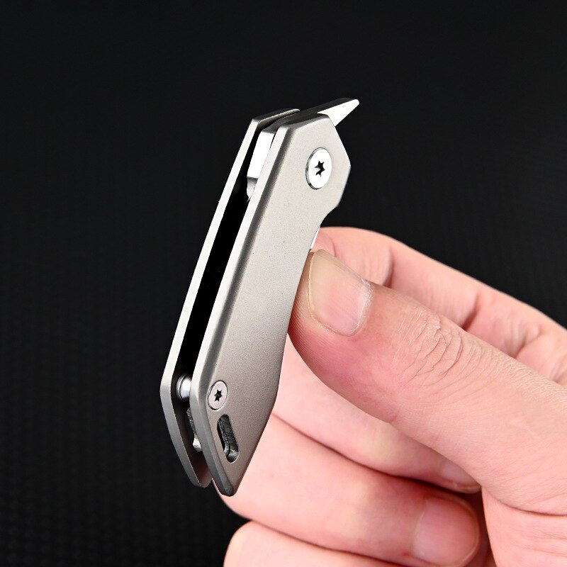 Vivolux | Titan-Titanlegierung Tasche Schlüsselanhänger Knife
