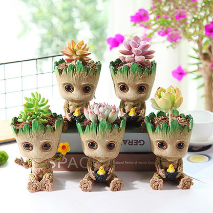 Vivolux | Cartoon Groot Miniaturfigur: Verspielte Bürodekoration