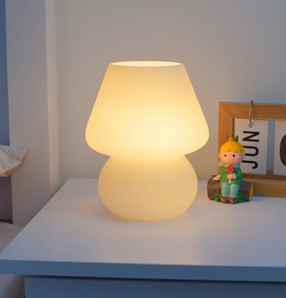 Vivolux | LED-Schreibtischlampe in Pilzform aus Glas