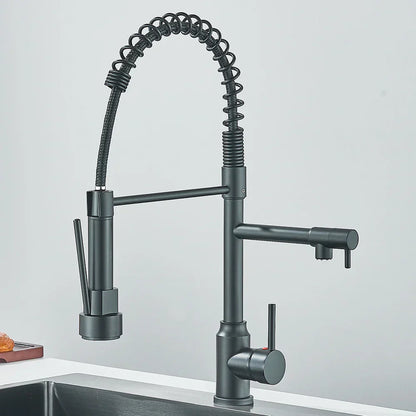 Vivolux | SpringFlow – Küchenarmatur mit Doppel-Auslauf