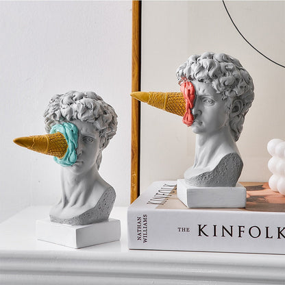 Vivolux | David Figurine mit Eiscreme Heimdekoration Skulptur