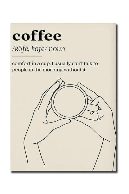 Vivolux | Guten Morgen Kaffee Leinwand Poster