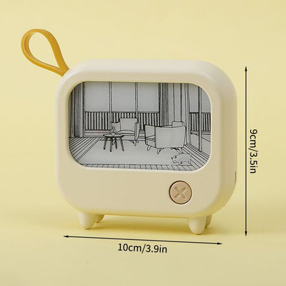 VIvolux | Mini Kunst TV Malerei Dekor Nachttischlampe