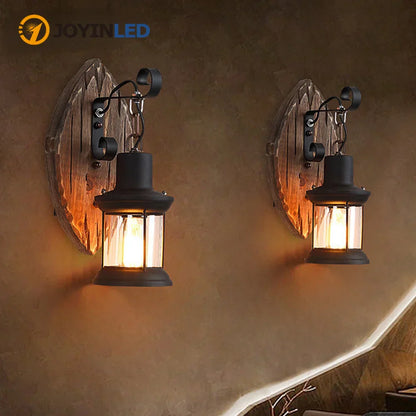 Vivolux | Retro Laternenlampe Industrielle Laternen-Wandleuchte