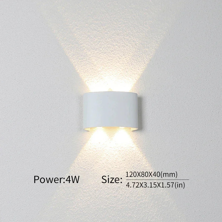 Moderne Beleuchtung, Innen- oder Außenbereich: Die vielseitige LED-Wandleuchte
