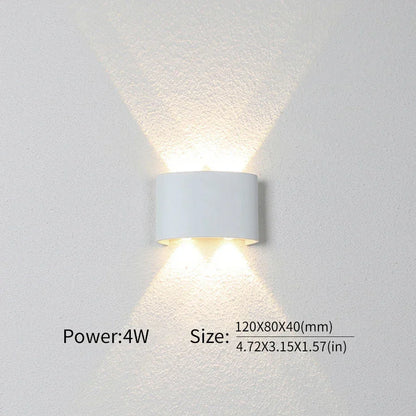 Moderne Beleuchtung, Innen- oder Außenbereich: Die vielseitige LED-Wandleuchte