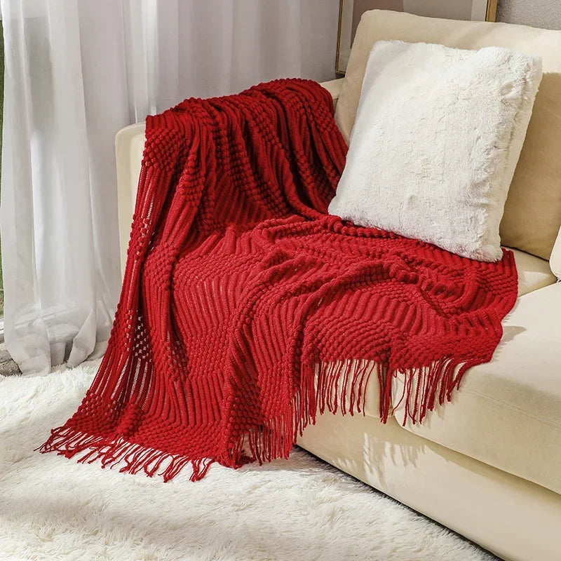 Vivolux | Nordic Style Dick Gestrickte Decke
