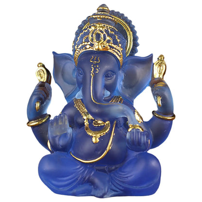 Vivolux | Seltene farbige semi-transparente Ganesh-Statuen für Glück in Ihrem Zuhause