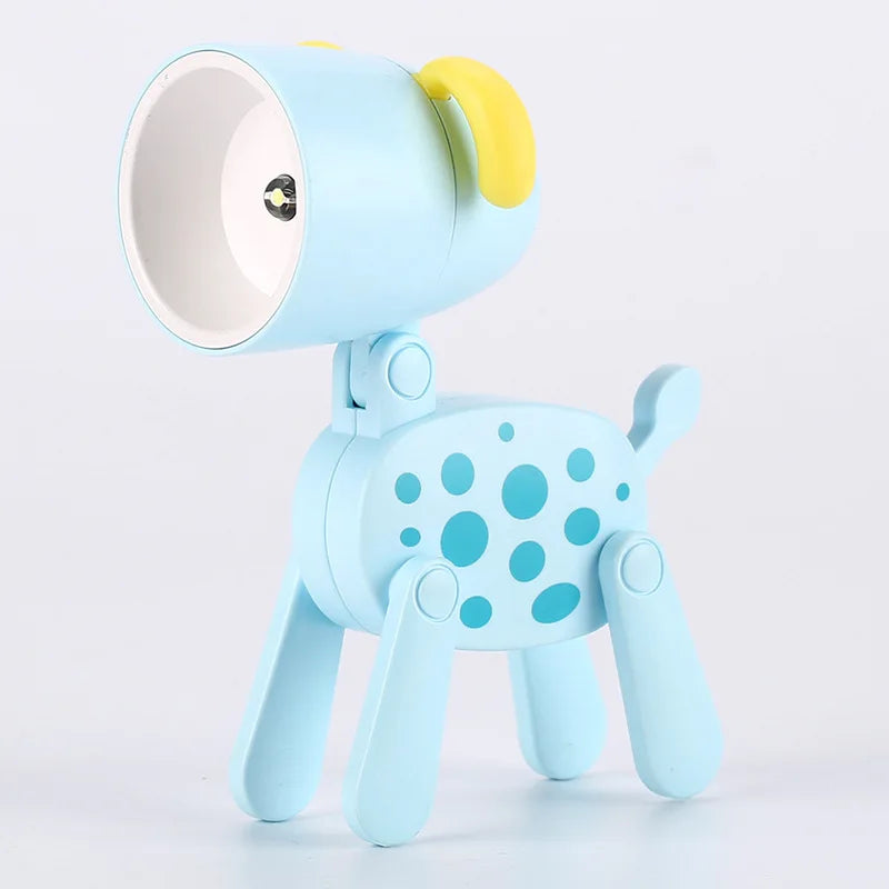 Vivolux | Süße LED-Nachtlampe - Mini-Hund, Hirsch, Dinosaurier Falt-Tischlampe für das Kinderzimmer