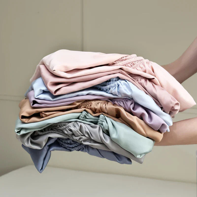 Vivolux | SilkDreams Mulberry Seiden-Bettlaken | Atmungsaktiv | Hypoallergen | Luxuriöse Bettwäsche für Ihr Zuhause