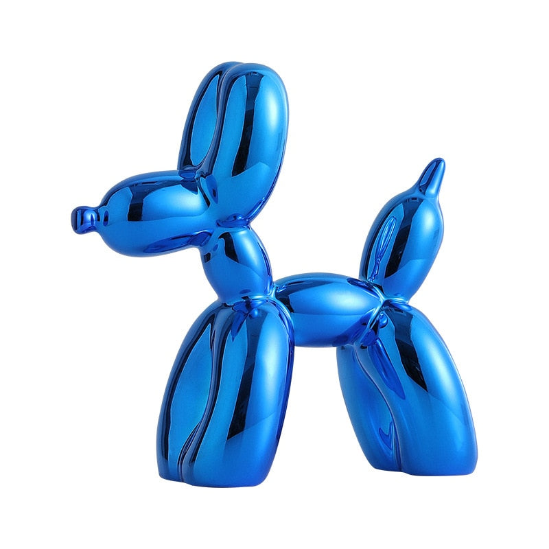 Vivolux | Ballonhund Skulptur, Ballon Kunst Statue, Mini Sammlerstück Figur, Wohnkultur, Harzfigur, Schreibtischaccessoires, Zimmerdekoration