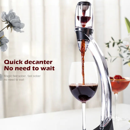 Weinbelüfter, Dekanter, Ausgießer, Set mit Filtern, Luftreiniger, Standdiffusor, Luftbelüfter, Sieb, Belüfter, Wein für die Esszimmerbar