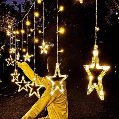 Vivolux | Solar Moon Star Lampe LED Lichterkette Dekoration