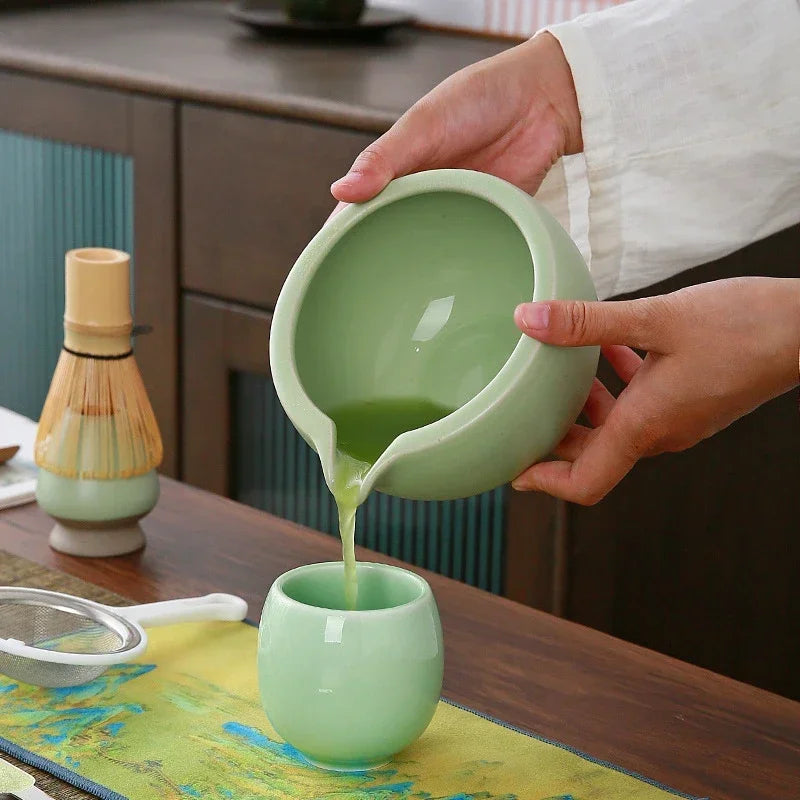 10-teiliges Japanisches Matcha-Set aus Bambus und Keramik – Komplettes Tee Zubehör für die Zeremonie im Teezubehör Shop-5
