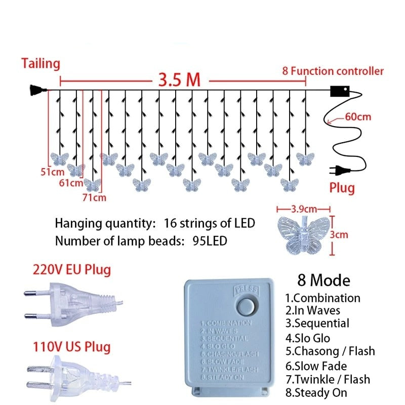 Vivolux | Butterfly LED Vorhanglichter