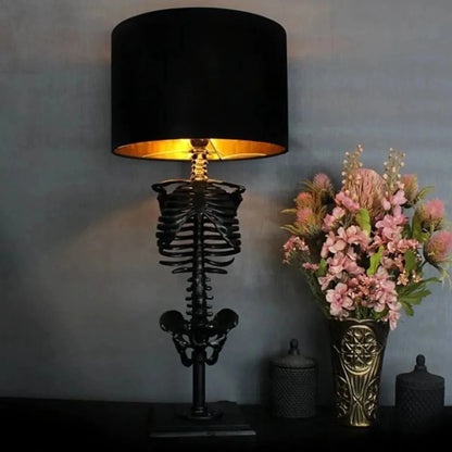 Vivolux | Schädel Tisch Lampe Skelett Horror 3D Statue Kreative Party Ornament Prop Halloween Dekoration Atmosphäre Lampe Nachtlicht