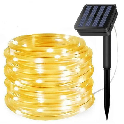 Vivolux | LED Solar Lichterkette - Außen wasserdichte Lichter für Weihnachten, Garten, Rasen, Bäume, Zaun und Gehweg Dekor