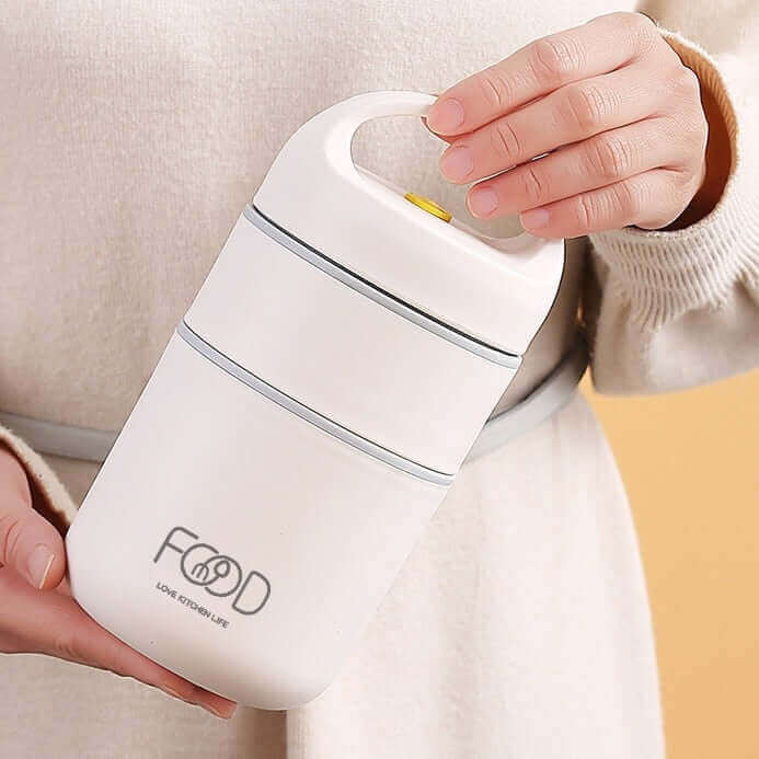 Vivolux | LunchBuddy Premium Mittagsbox | Auslaufsicher & Nachhaltig | Bento-Box mit Fächern | Ideal für Arbeit & Schule