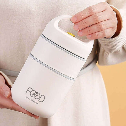 Vivolux | LunchBuddy Premium Mittagsbox | Auslaufsicher & Nachhaltig | Bento-Box mit Fächern | Ideal für Arbeit & Schule