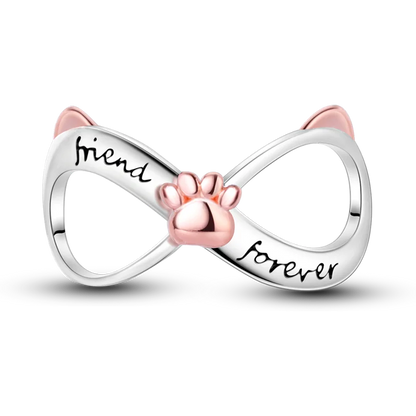 Vivolux | 925 Silber Goldener Leopard Charms Perlen Bunte Chamäleon Nashorn Löwe Skarabäus Katze Anhänger Passend für Original Pandora Armband Schmuck