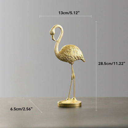 Vivolux | Nordic Flamingo Figurine Figure Statue Sculpture Living Room Office Wedding Party Ornaments Home Decor Decoration Accessories
