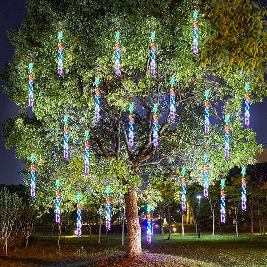 Vivolux | GlowCascade – Hängeleuchten LED-Lichtstränge für Garten & Party